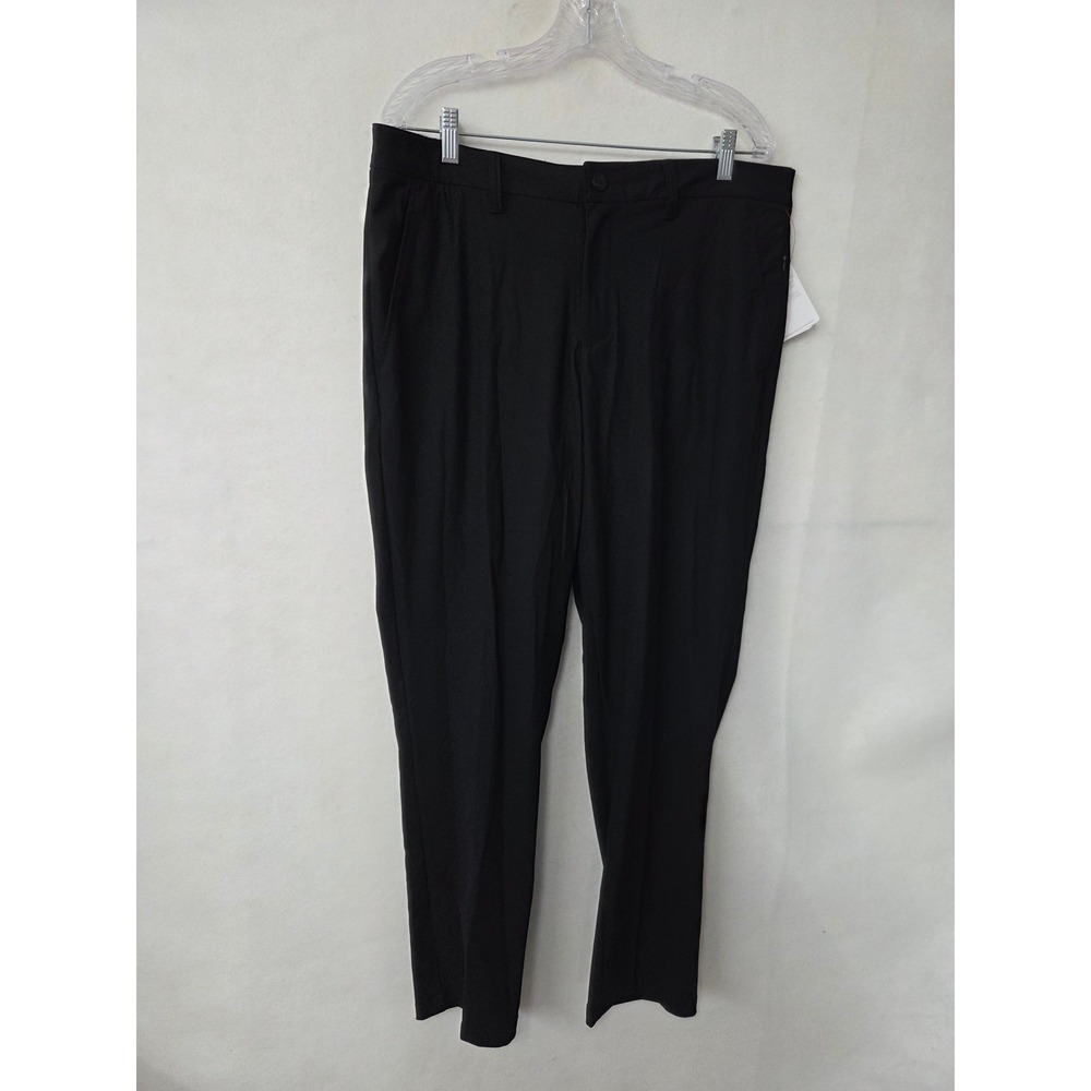 Reebok Tapered Performance Golf Pants‎ Men 36x32 Black Moisture Wicking 5-Pocket